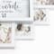 American Art Decor; White Farmhouse Shabby-Chic "Together" Picture Frame Wall Collage Clock; Category:Clocks; Image:4